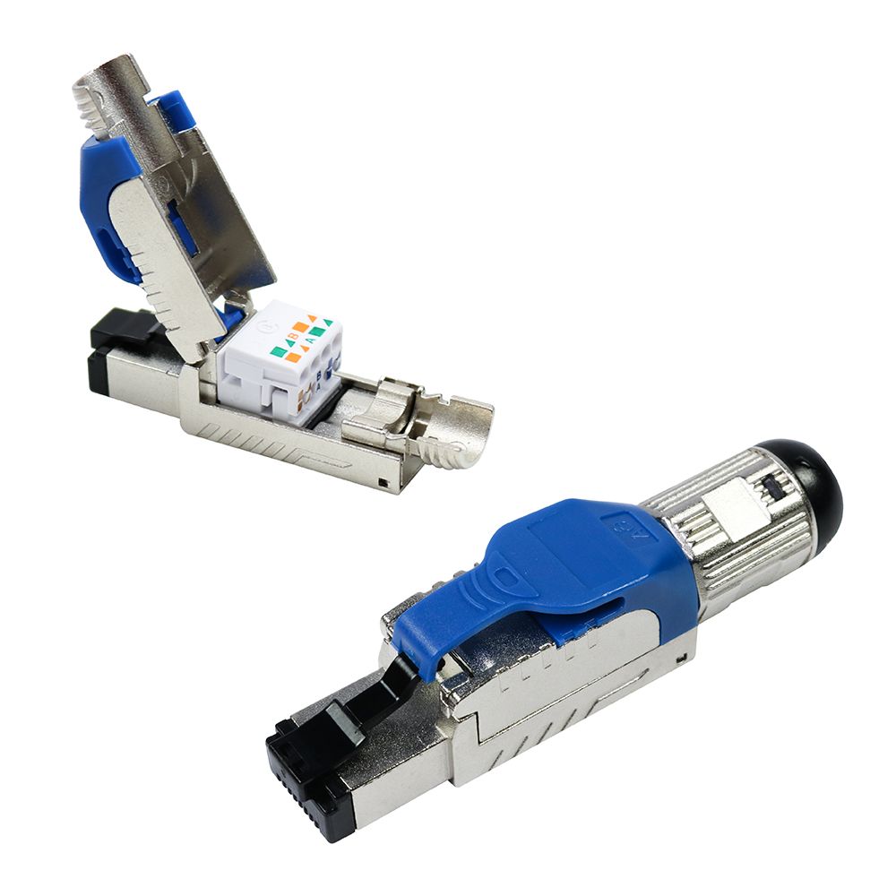 RJ45 C6A-connector en stekkerhoes